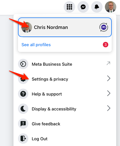 settings and privacy